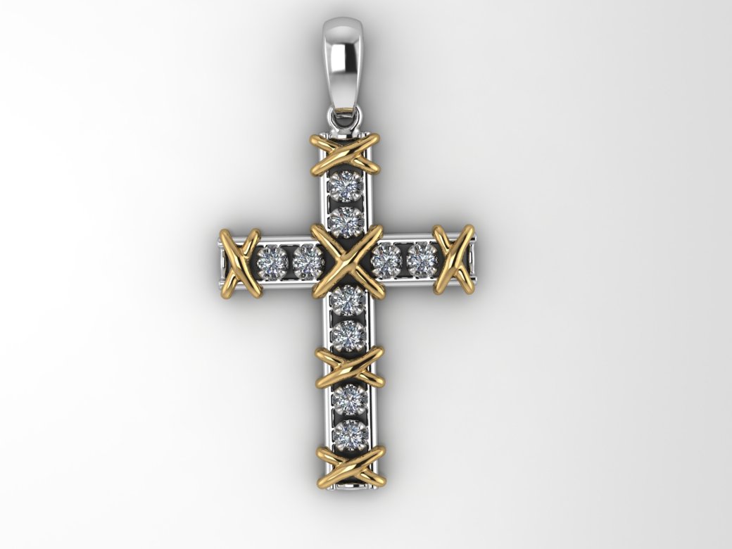 Хрестик жіночий, Вага 3.0 грам