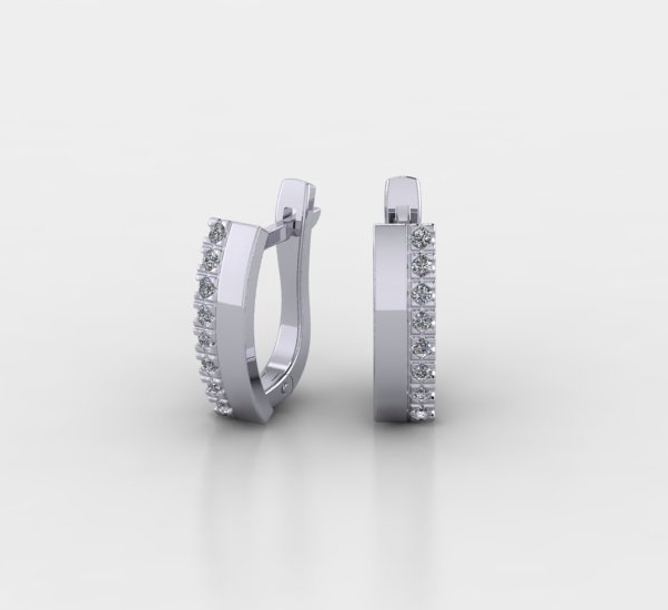 Сережки жіночі, Вага 3.6 грами