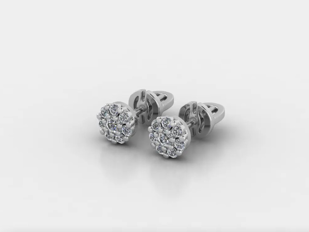 Сережки жіночі, Вага 2.2 грам