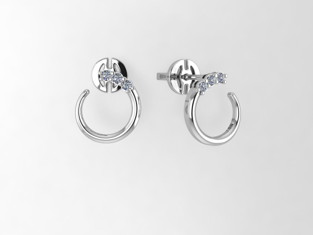 Сережки жіночі, Вага 2.0 грам